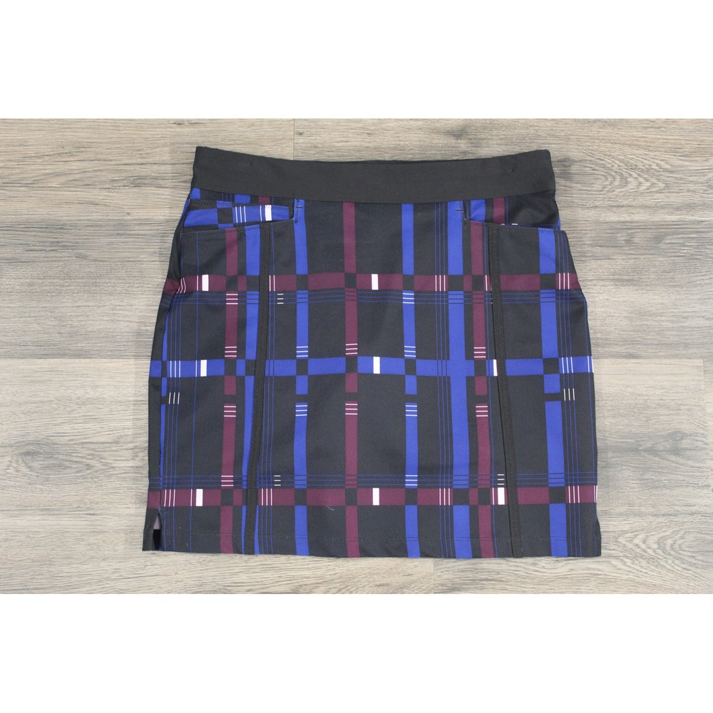 Adidas Golf Skort Pull On Plaid Athletic Performance Skirt XS